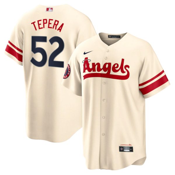 Angels 52 Ryan Tepera Cream 2022 City Connect Cool Base Jersey Dzhi,We sell and wholesale Angels 52 Ryan Tepera Cream 2022 City Connect Cool Base Jersey Dzhi on line form chian!